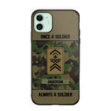 Personalized Once A Soldier Always A Soldier Swiss Soldier/ Veteran Rank Camo Phonecase 3D Printed 22DEC-DT14