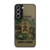 Personalized Once A Soldier Always A Soldier Swiss Soldier/ Veteran Rank Camo Phonecase 3D Printed 22DEC-DT14