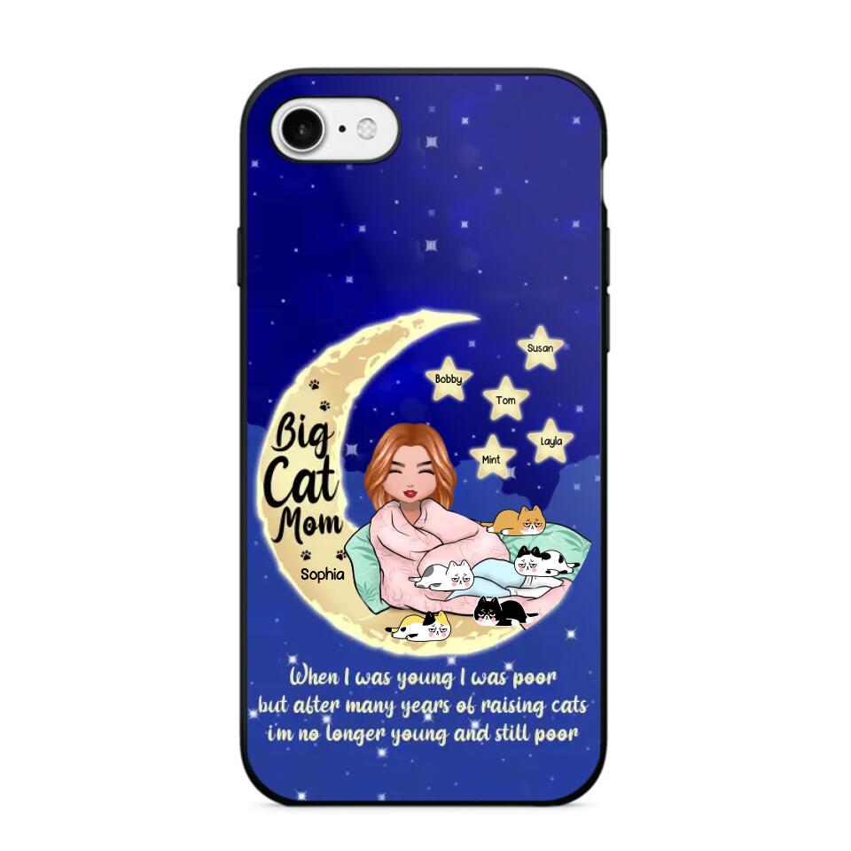 Personalized Big Cat Mom Phonecase 3D Printed PNHY2212