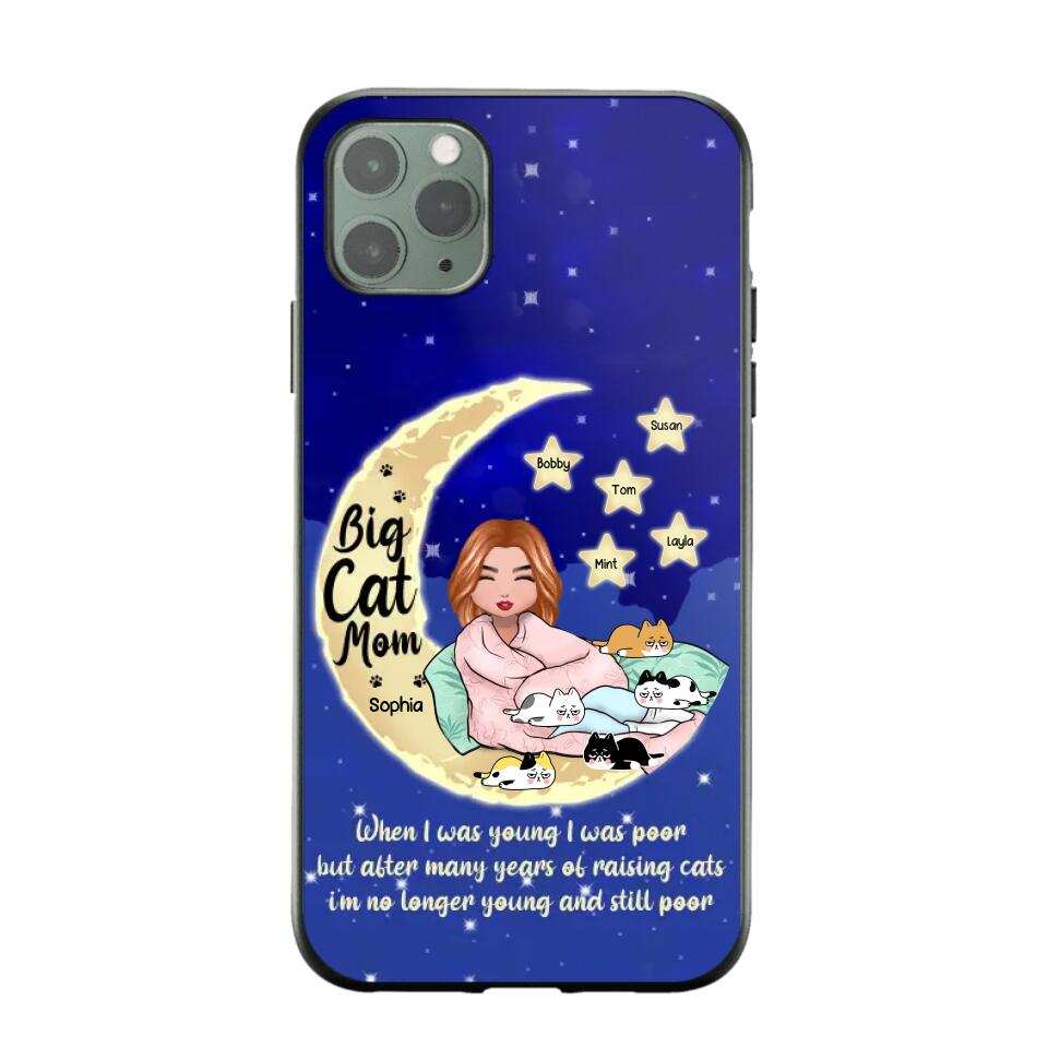 Personalized Big Cat Mom Phonecase 3D Printed PNHY2212