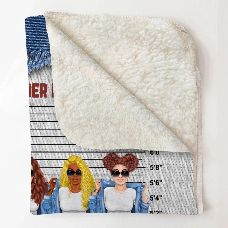 Personalized Just Remember If We Get Caught You Are Deaf Besties Gifts Quilt Blanket Printed PNHQ2712