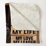 Personalized I Am Your Friend Your Partner You Are My Life My Love My Leader I Will Be Yours Faithful & True Till The Last beat Of My Heart I Am Your Rottweiler Quilt Blanket Printed QTHQ2812