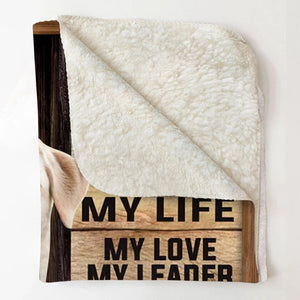 Personalized I Am Your Friend Your Partner You Are My Life My Love My Leader I Will Be Yours Faithful & True Till The Last beat Of My Heart I Am Your Labrador Quilt Blanket Printed QTHQ2812