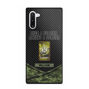 Personalized Canadian Once A Soldier Always A Soldier Camo Phonecase 3D Printed 23JAN-HY03