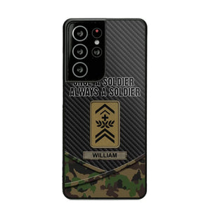 Personalized Swiss Once A Soldier Always A Soldier Camo Phonecase 3D Printed 23JAN-HY03