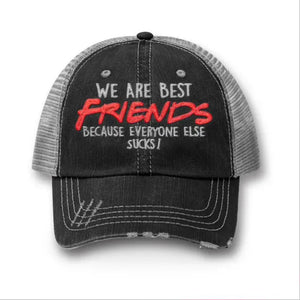 Personalized We Are Best Friends Embroidery Cap 22JAN-HQ04