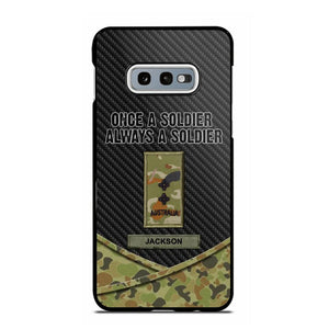 Personalized Australian Once A Soldier Always A Soldier Camo Phonecase 3D Printed 23JAN-HY03