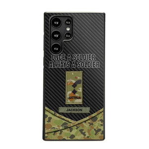 Personalized Australian Once A Soldier Always A Soldier Camo Phonecase 3D Printed 23JAN-HY03