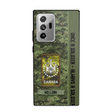 Personalized Canadian Soldier/ Veteran Once A Soldier Always A Soldier Camo Phonecase 3D Printed QTDT1001