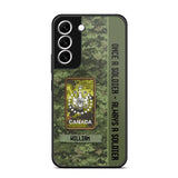 Personalized Canadian Soldier/ Veteran Once A Soldier Always A Soldier Camo Phonecase 3D Printed QTDT1001