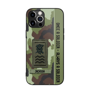 Personalized Irish Soldier/ Veteran Once A Soldier Always A Soldier Camo Phonecase 3D Printed QTDT1001