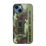 Personalized Irish Soldier/ Veteran Once A Soldier Always A Soldier Camo Phonecase 3D Printed QTDT1001