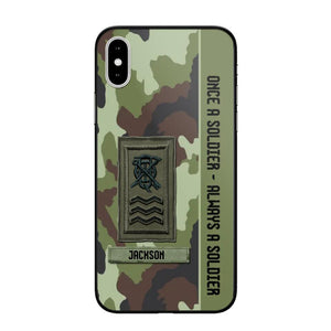 Personalized Irish Soldier/ Veteran Once A Soldier Always A Soldier Camo Phonecase 3D Printed QTDT1001