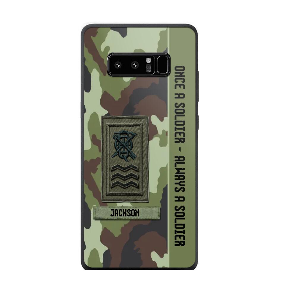 Personalized Irish Soldier/ Veteran Once A Soldier Always A Soldier Camo Phonecase 3D Printed QTDT1001