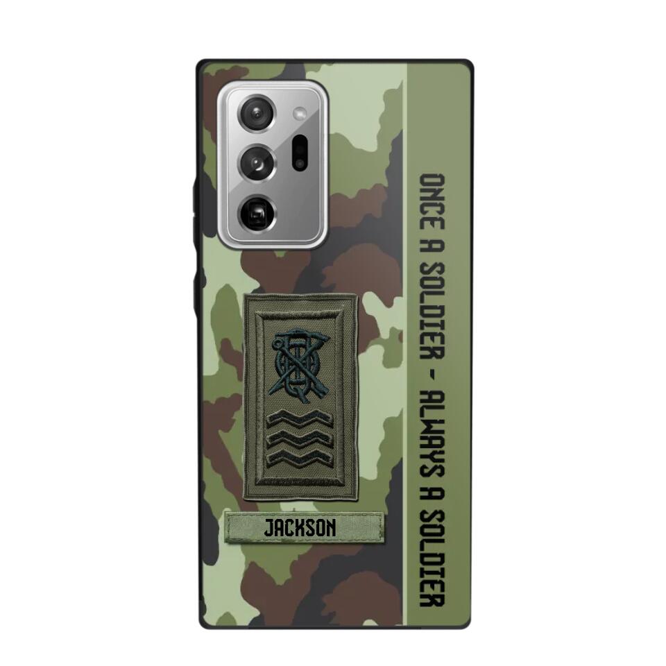 Personalized Irish Soldier/ Veteran Once A Soldier Always A Soldier Camo Phonecase 3D Printed QTDT1001