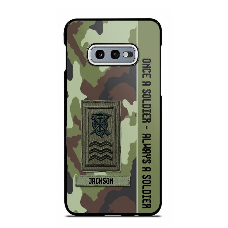 Personalized Irish Soldier/ Veteran Once A Soldier Always A Soldier Camo Phonecase 3D Printed QTDT1001