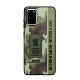 Personalized Irish Soldier/ Veteran Once A Soldier Always A Soldier Camo Phonecase 3D Printed QTDT1001