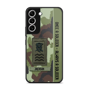 Personalized Irish Soldier/ Veteran Once A Soldier Always A Soldier Camo Phonecase 3D Printed QTDT1001