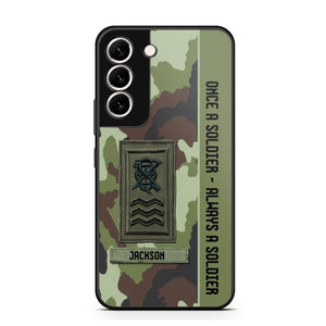 Personalized Irish Soldier/ Veteran Once A Soldier Always A Soldier Camo Phonecase 3D Printed QTDT1001