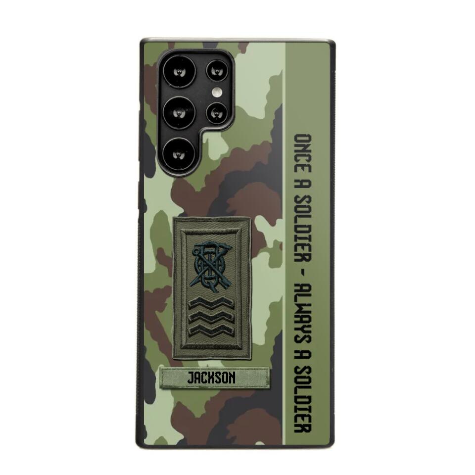 Personalized Irish Soldier/ Veteran Once A Soldier Always A Soldier Camo Phonecase 3D Printed QTDT1001