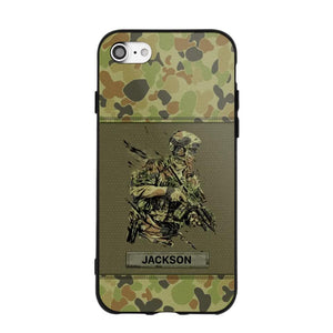 Personalized Australian Soldier/ Veteran Camo Phonecase 3D Printed 23JAN-HY10