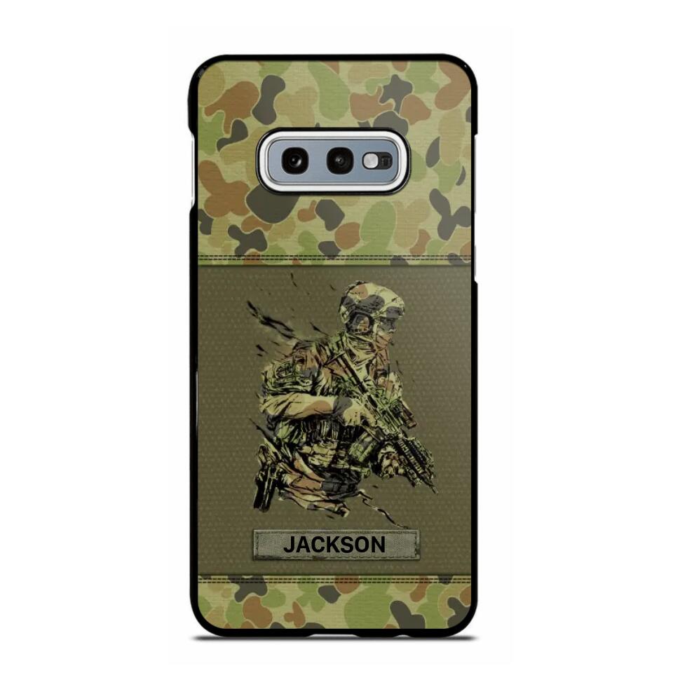 Personalized Australian Soldier/ Veteran Camo Phonecase 3D Printed 23JAN-HY10