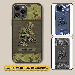 Personalized Australian Soldier/ Veteran Camo Phonecase 3D Printed 23JAN-HY10