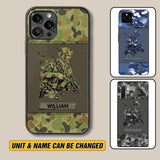 Personalized Australian Soldier/ Veteran Camo Phonecase 3D Printed 23JAN-HY10