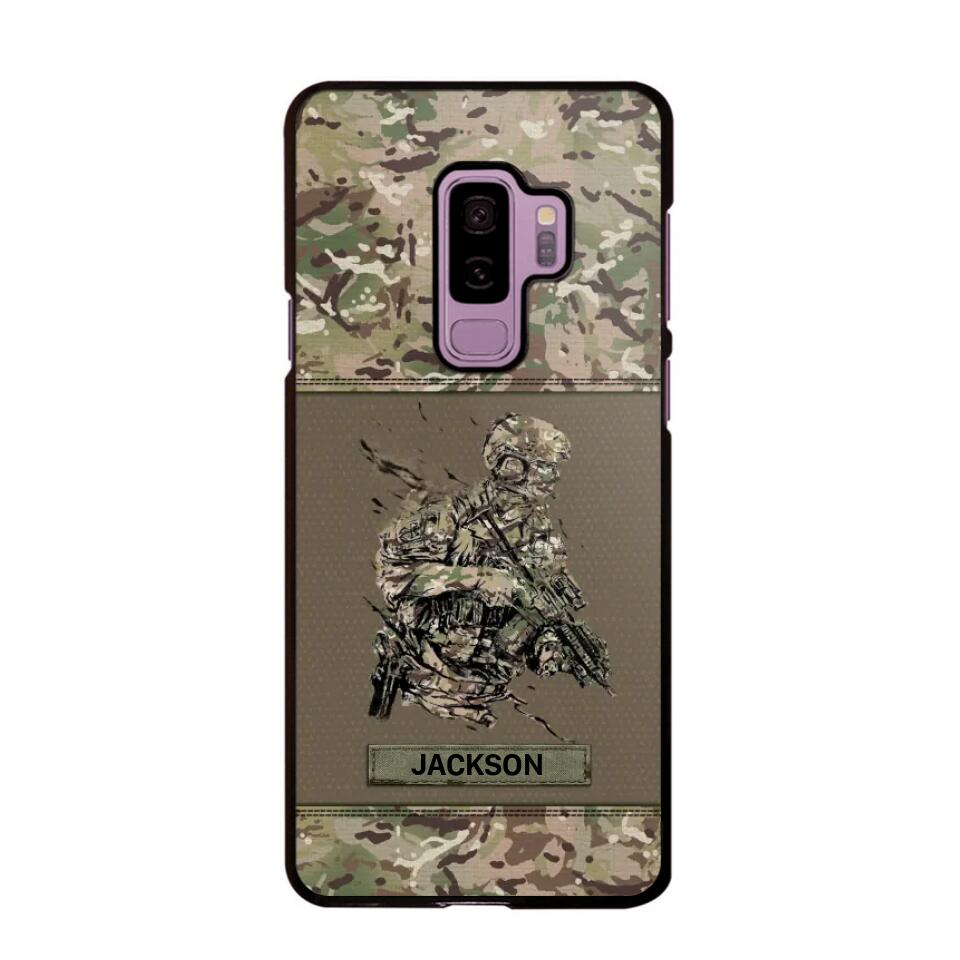 Personalized UK Soldier/ Veteran Camo Phonecase 3D Printed 23JAN-HY10