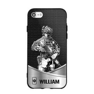 Personalized Canadian Soldier/ Veteran Rank Camo Phonecase 3D Printed 23JAN-DT10