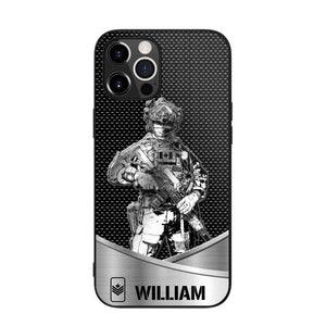 Personalized Canadian Soldier/ Veteran Rank Camo Phonecase 3D Printed 23JAN-DT10