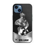 Personalized Canadian Soldier/ Veteran Rank Camo Phonecase 3D Printed 23JAN-DT10