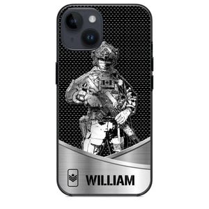 Personalized Canadian Soldier/ Veteran Rank Camo Phonecase 3D Printed 23JAN-DT10