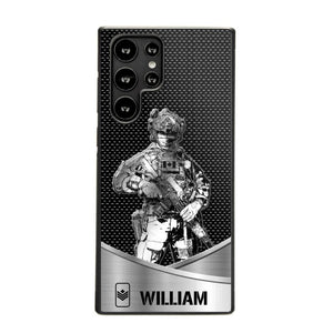 Personalized Canadian Soldier/ Veteran Rank Camo Phonecase 3D Printed 23JAN-DT10