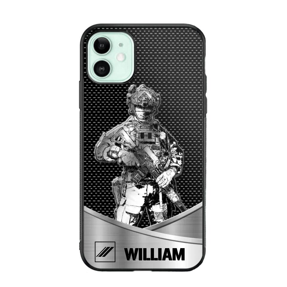 Personalized France Soldier/ Veteran Rank Camo Phonecase 3D Printed 23JAN-DT10