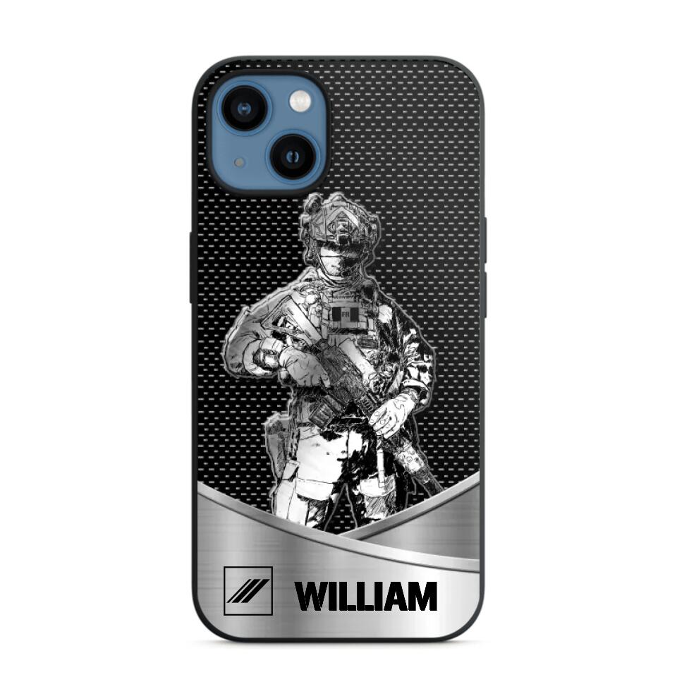 Personalized France Soldier/ Veteran Rank Camo Phonecase 3D Printed 23JAN-DT10