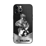 Personalized US Soldier/ Veteran Rank Camo Phonecase 3D Printed 23JAN-DT10