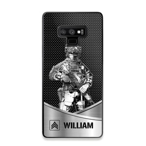 Personalized US Soldier/ Veteran Rank Camo Phonecase 3D Printed 23JAN-DT10