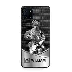 Personalized US Soldier/ Veteran Rank Camo Phonecase 3D Printed 23JAN-DT10