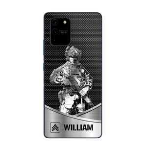 Personalized US Soldier/ Veteran Rank Camo Phonecase 3D Printed 23JAN-DT10