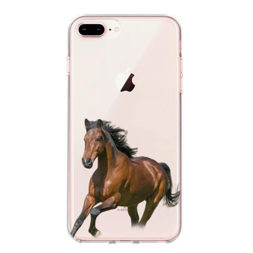 Personalized Horse Lover Transparent Silicone Phone Case 22JAN-VD10