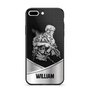 Personalized Soldier/ Veteran Phonecase 3D Printed 23JAN-HY11