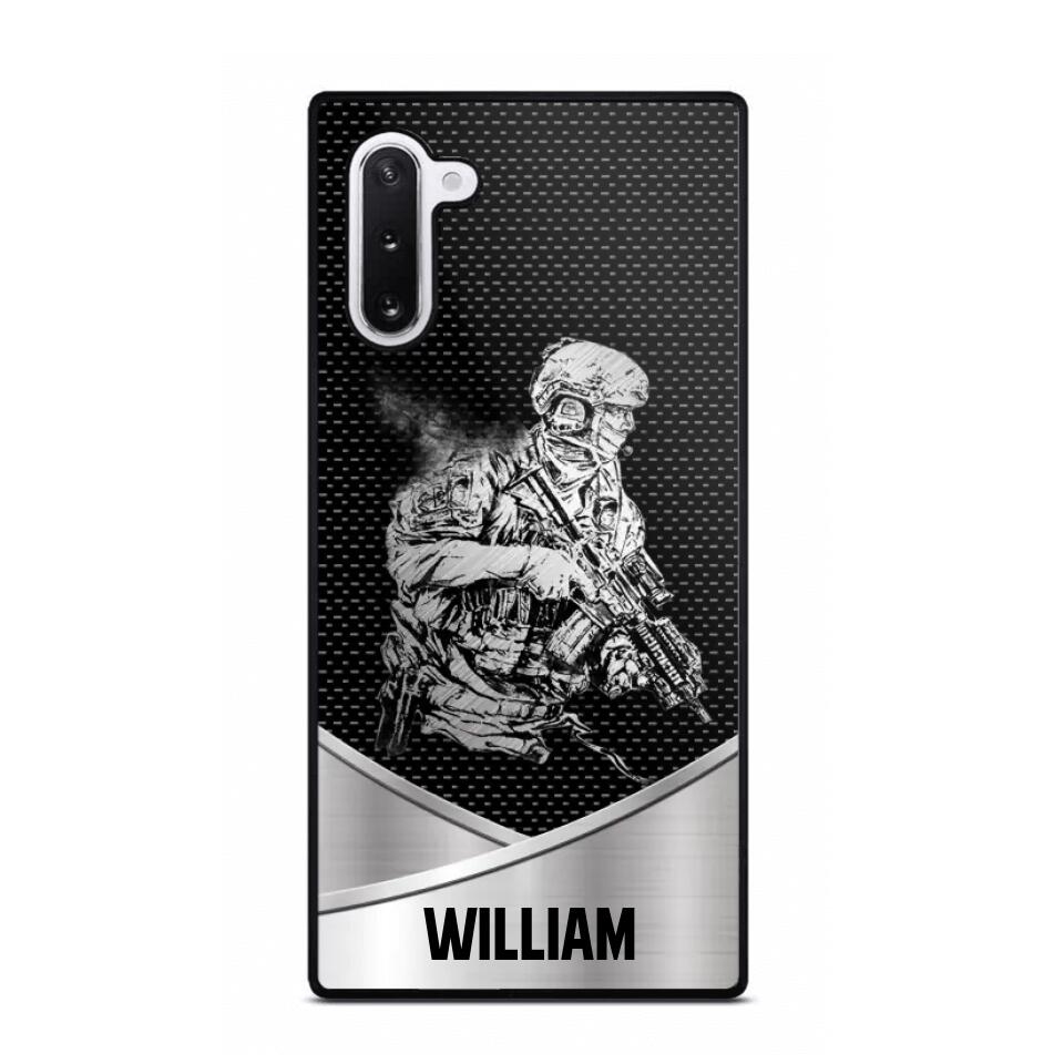 Personalized Soldier/ Veteran Phonecase 3D Printed 23JAN-HY11