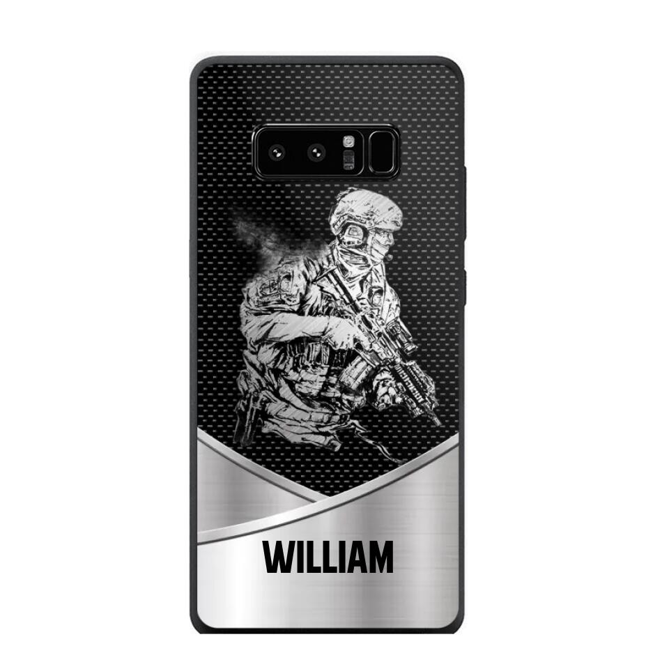 Personalized Soldier/ Veteran Phonecase 3D Printed 23JAN-HY11