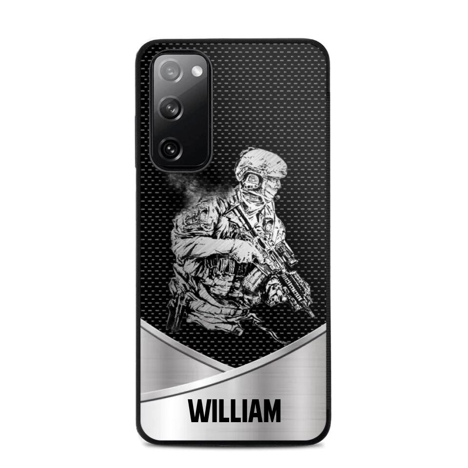 Personalized Soldier/ Veteran Phonecase 3D Printed 23JAN-HY11