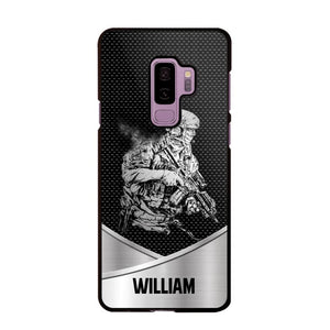 Personalized Soldier/ Veteran Phonecase 3D Printed 23JAN-HY11