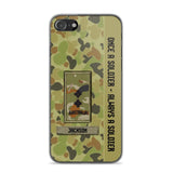 Personalized Australian Soldier/ Veteran Once A Soldier Always A Soldier Phonecase 3D Printed QTDT1101