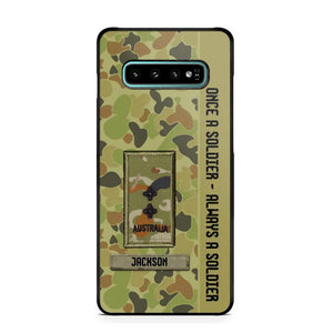 Personalized Australian Soldier/ Veteran Once A Soldier Always A Soldier Phonecase 3D Printed QTDT1101