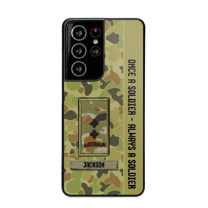 Personalized Australian Soldier/ Veteran Once A Soldier Always A Soldier Phonecase 3D Printed QTDT1101