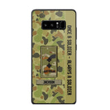 Personalized Australian Soldier/ Veteran Once A Soldier Always A Soldier Phonecase 3D Printed QTDT1101